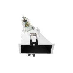 Aro downlight cuadrado asimétrico - Bajo UGR - Corte 85 x 85mm