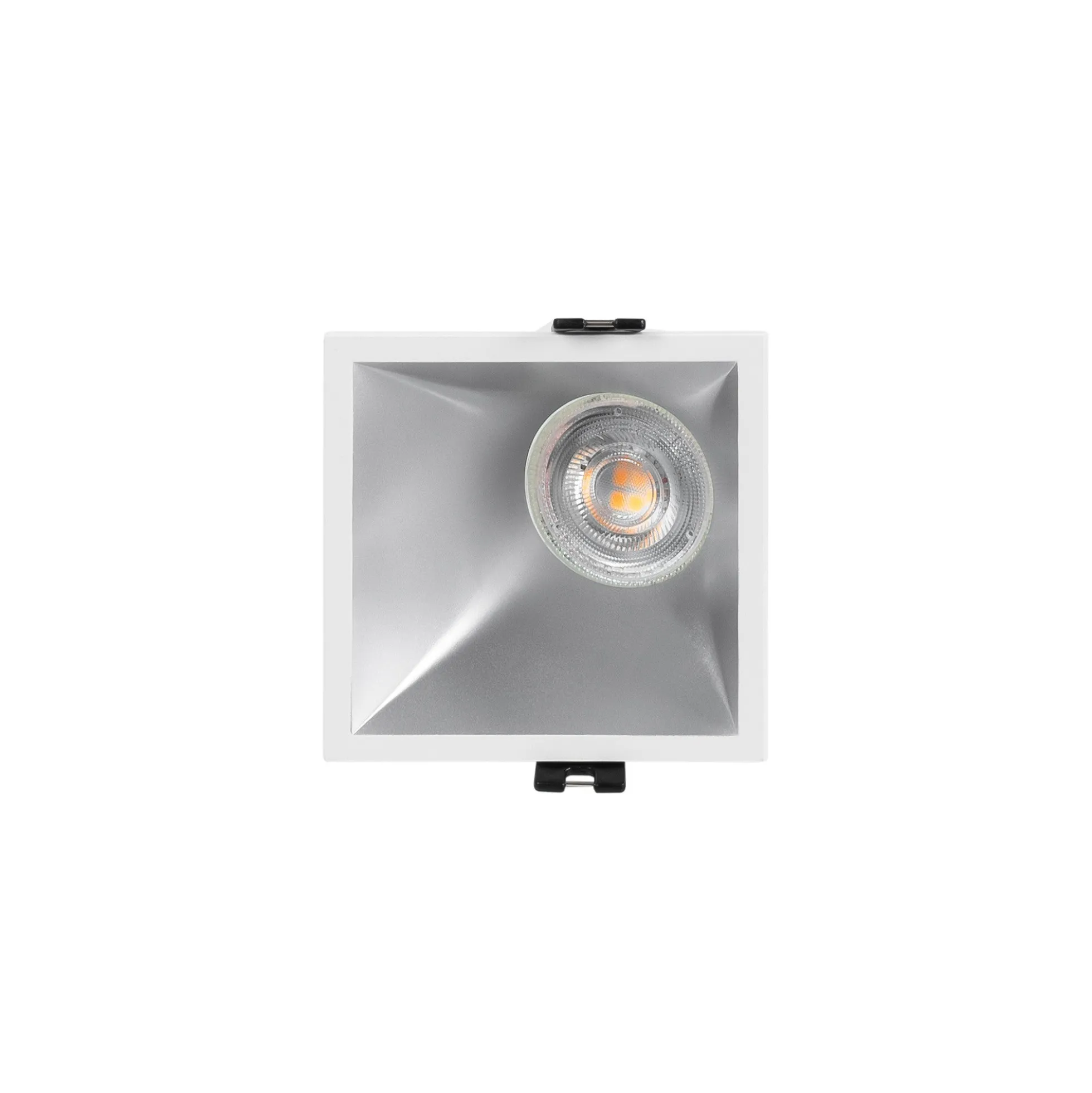 Aro downlight cuadrado asimétrico - Bajo UGR - Corte 85 x 85mm