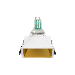 Aro downlight cuadrado asimétrico - Bajo UGR - Corte 85 x 85mm