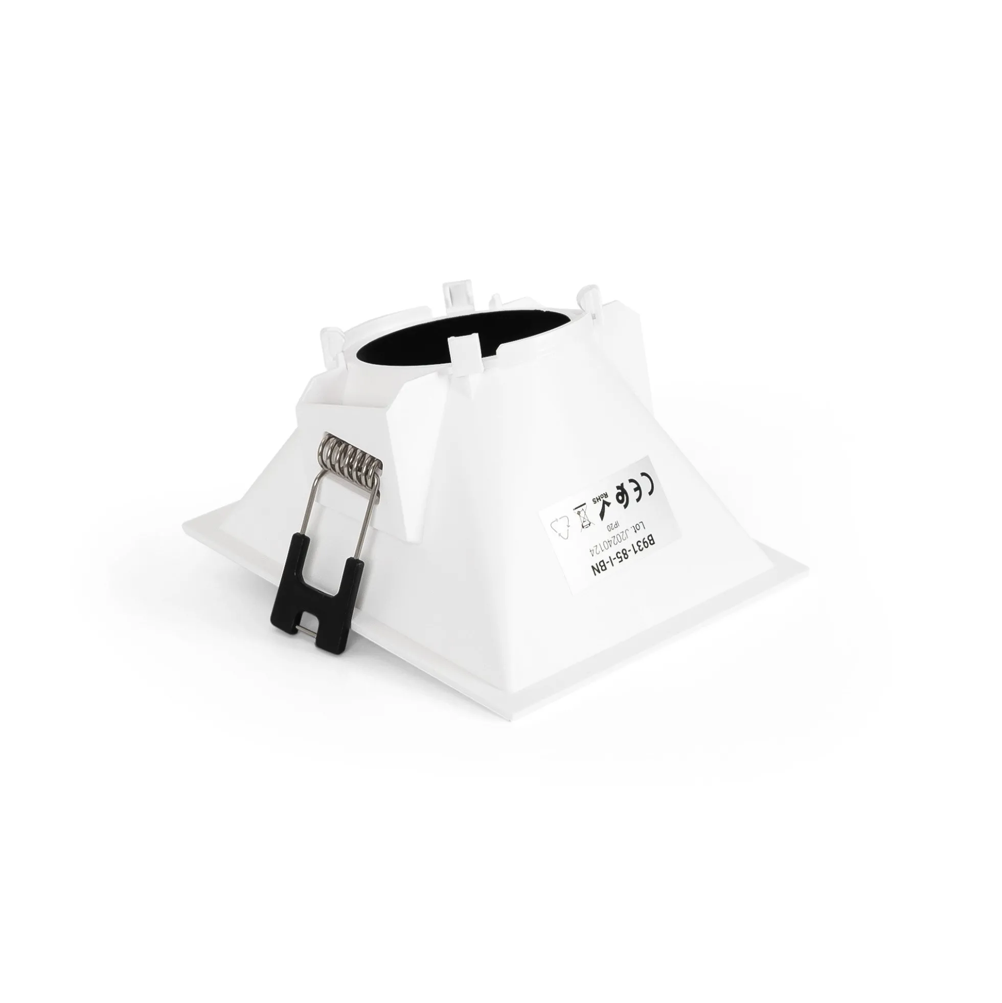 Aro downlight cuadrado asimétrico - Bajo UGR - Corte 85 x 85mm