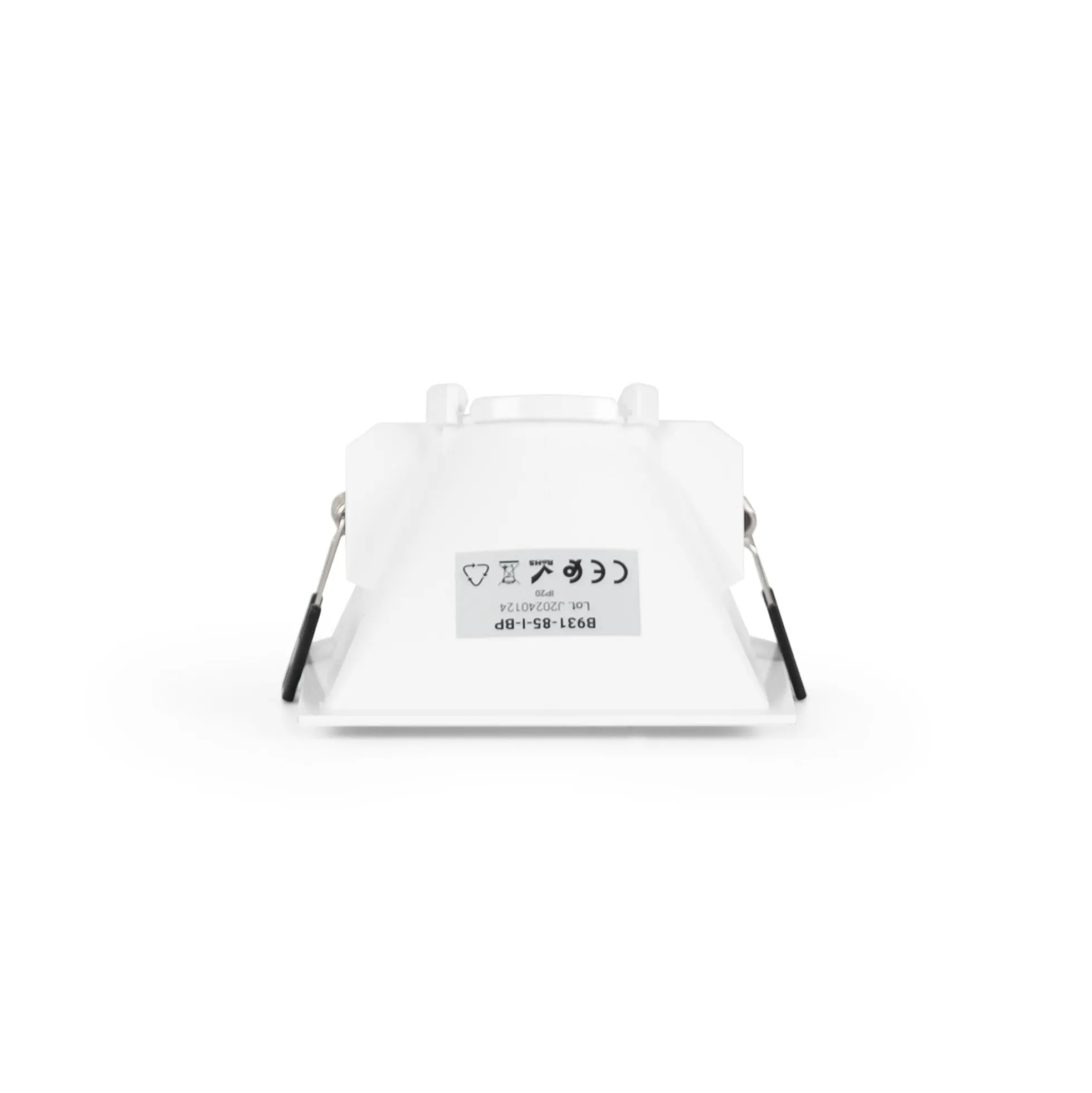 Aro downlight cuadrado asimétrico - Bajo UGR - Corte 85 x 85mm