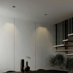 Aro downlight cuadrado asimétrico - Bajo UGR - Corte 85 x 85mm