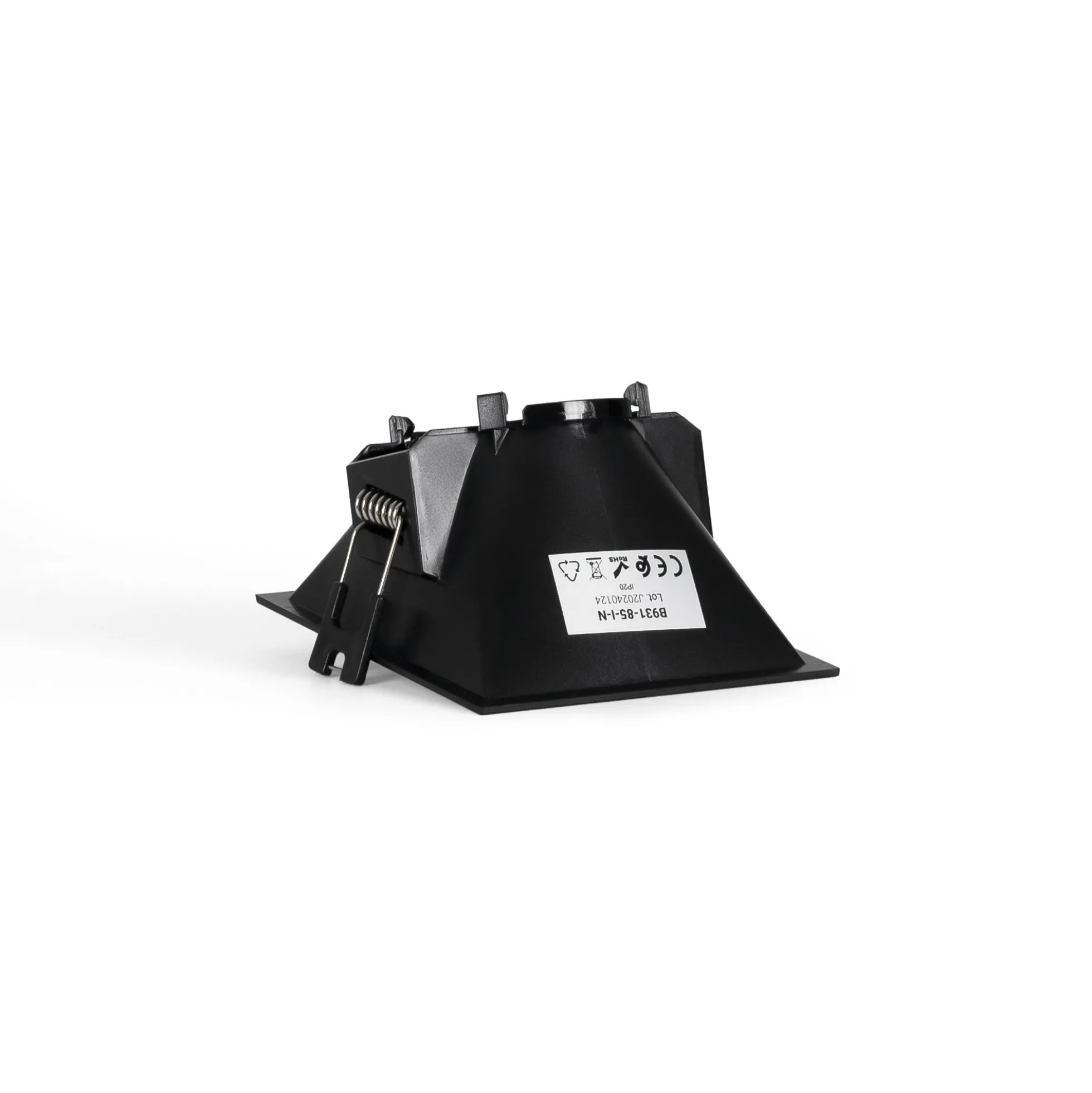 Aro downlight cuadrado asimétrico - Bajo UGR - Corte 85 x 85mm