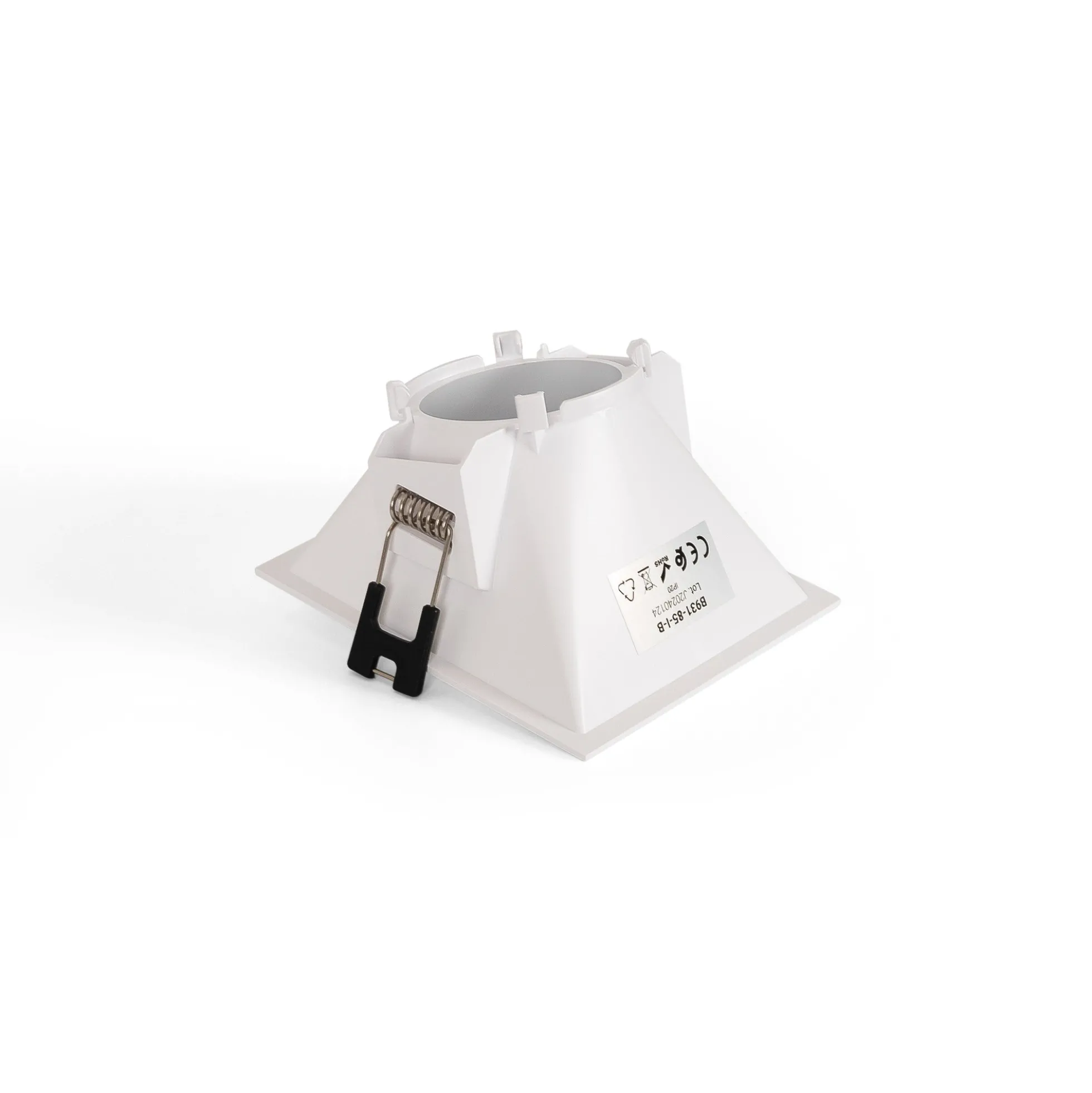 Aro downlight cuadrado asimétrico - Bajo UGR - Corte 85 x 85mm