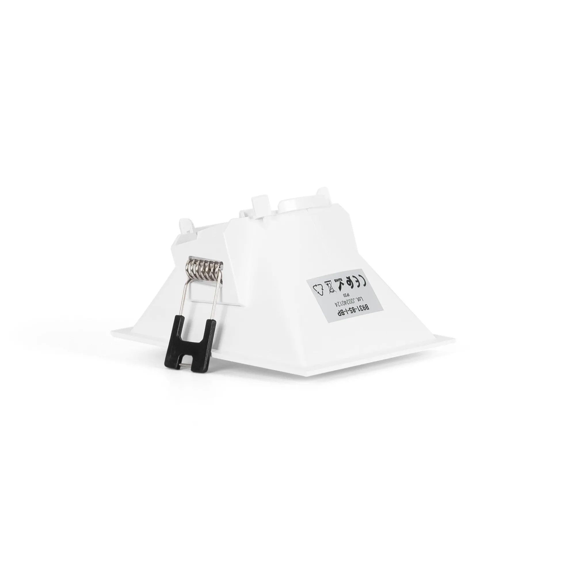 Aro downlight cuadrado asimétrico - Bajo UGR - Corte 85 x 85mm