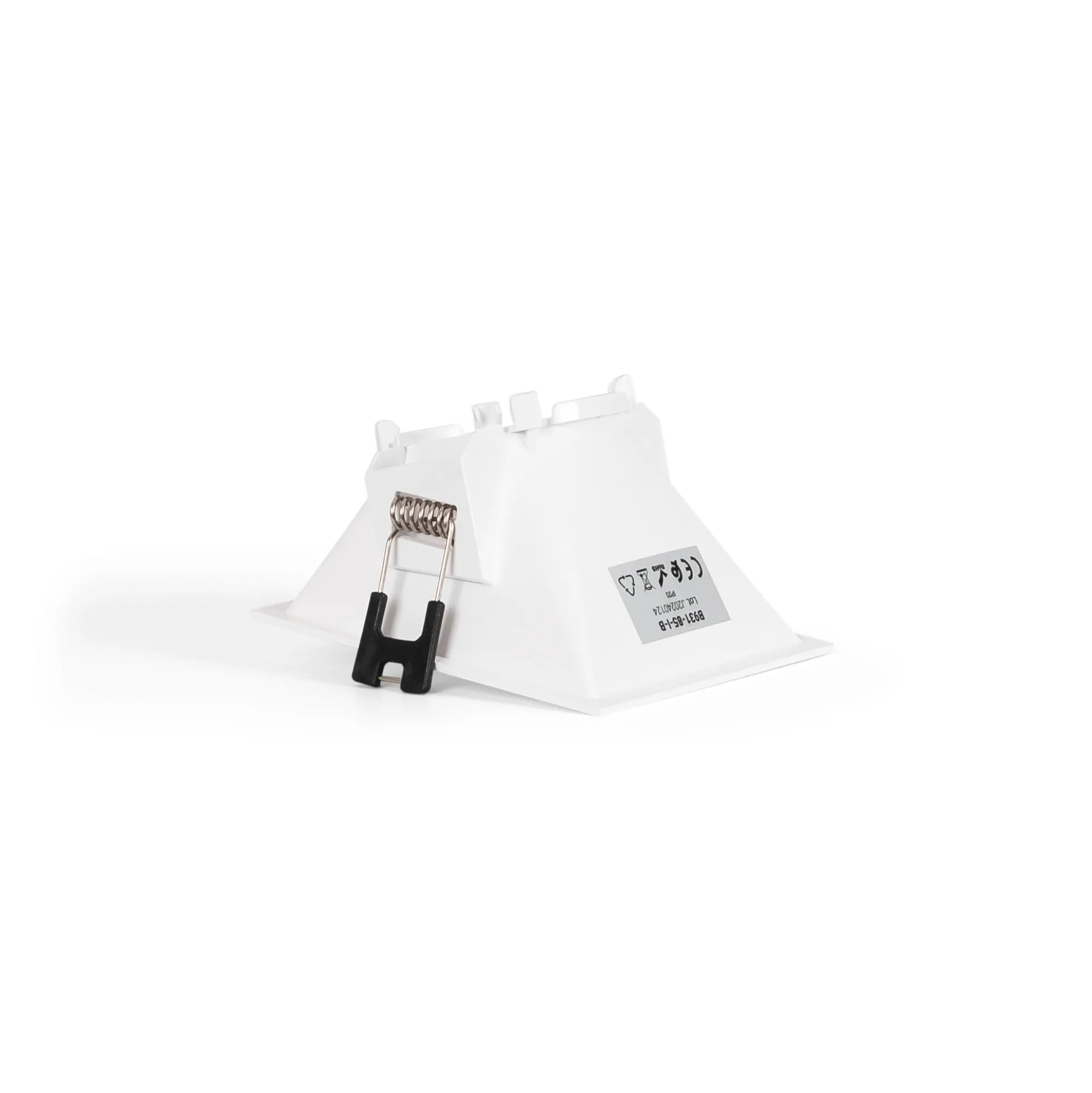 Aro downlight cuadrado asimétrico - Bajo UGR - Corte 85 x 85mm