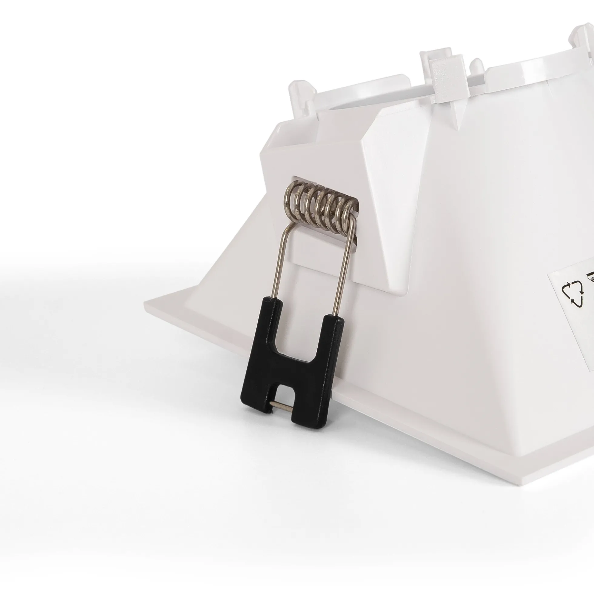 Aro downlight cuadrado asimétrico - Bajo UGR - Corte 85 x 85mm