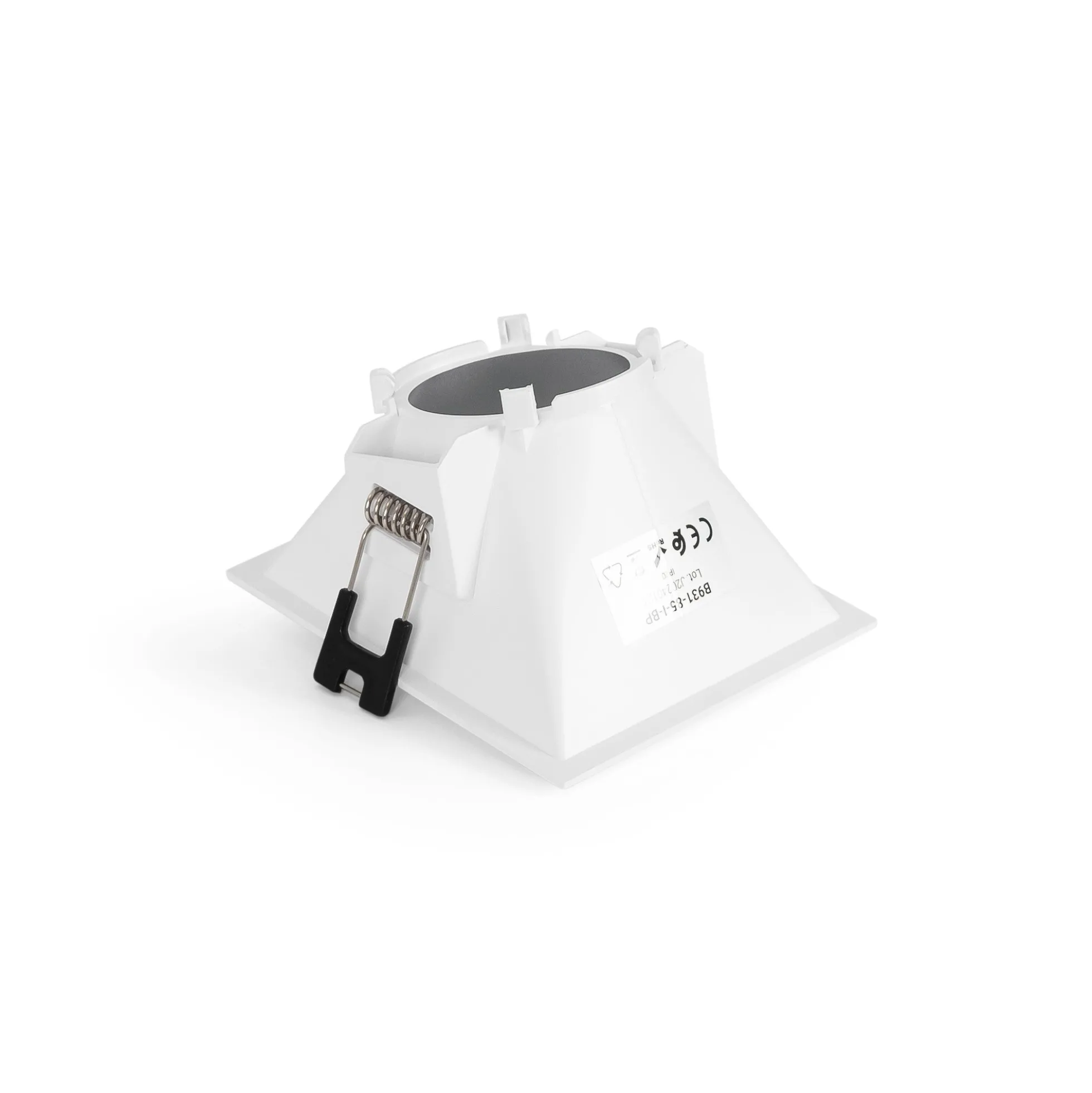 Aro downlight cuadrado asimétrico - Bajo UGR - Corte 85 x 85mm