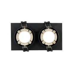Aro downlight cuadrado basculante doble GU10 / MR16 - Bajo UGR - Corte 75 x 150mm