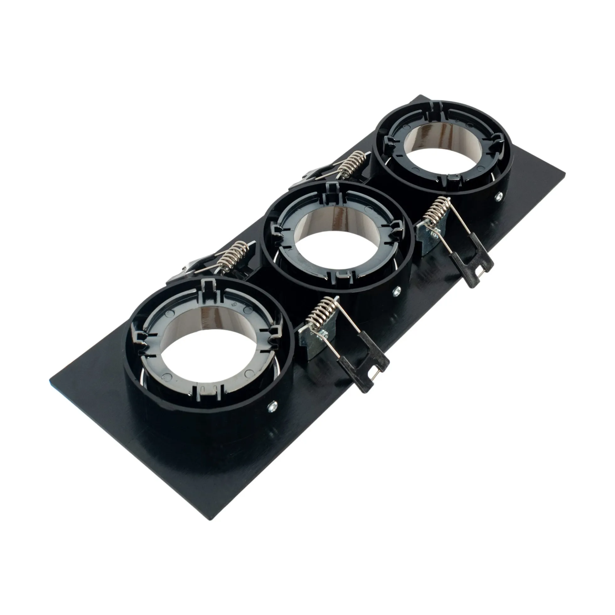 Aro downlight cuadrado basculante triple GU10 / MR16 - Bajo UGR - Corte 75 x 235mm