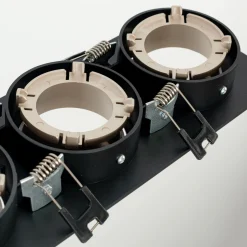 Aro downlight cuadrado basculante triple GU10 / MR16 - Bajo UGR - Corte 75 x 235mm