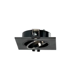 Aro downlight cuadrado basculante para bombilla GU10 / MR16 - Bajo UGR - Corte Ø75 mm