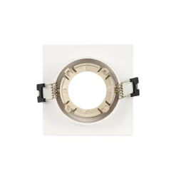 Aro downlight cuadrado basculante para bombilla GU10 / MR16 - Bajo UGR - Corte Ø75 mm