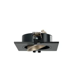 Aro downlight cuadrado basculante para bombilla GU10 / MR16 - Bajo UGR - Corte Ø75 mm
