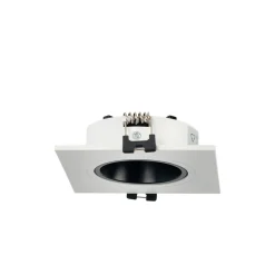 Aro downlight cuadrado basculante para bombilla GU10 / MR16 - Bajo UGR - Corte Ø75 mm