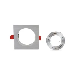 Aro downlight cuadrado basculante PREMIUM para GU10 / MR16