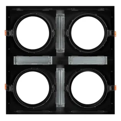 Aro downlight cuadrado tipo cardan para bombilla QR111 ó AR111 - Corte 155 x 155 mm