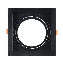 Aro downlight cuadrado tipo cardan para bombilla QR111 ó AR111 - Corte 155 x 155 mm