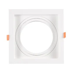 Aro downlight cuadrado tipo cardan para bombilla QR111 ó AR111 - Corte 155 x 155 mm