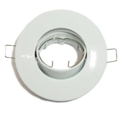 Aro downlight empotrable basculante Ø80/Ø102 blanco para GU10 / GU5.3