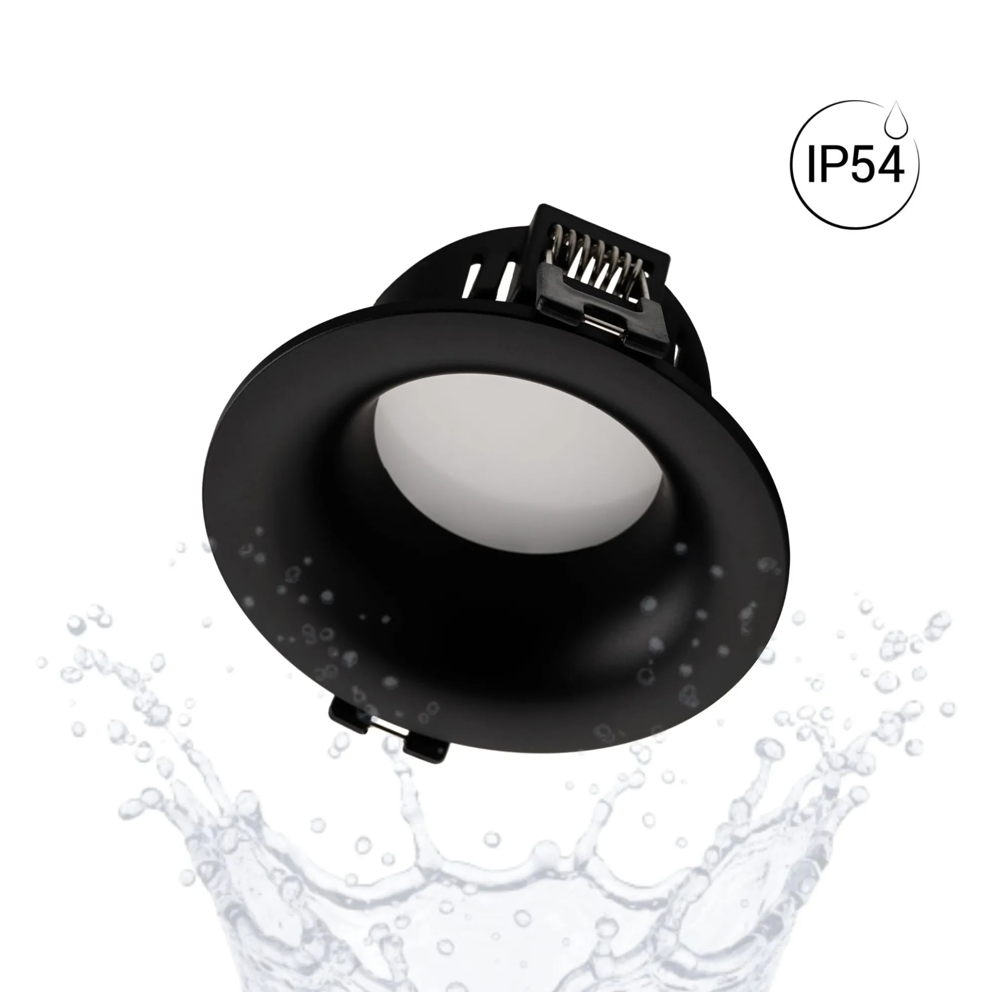Aro downlight empotrable para bombilla GU10 / MR16 - Ø86mm - Corte Ø70-75mm