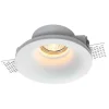 Aro downlight empotrable redondo de Escayola GU10 trimless