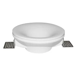Aro downlight empotrable redondo de Escayola GU10 trimless