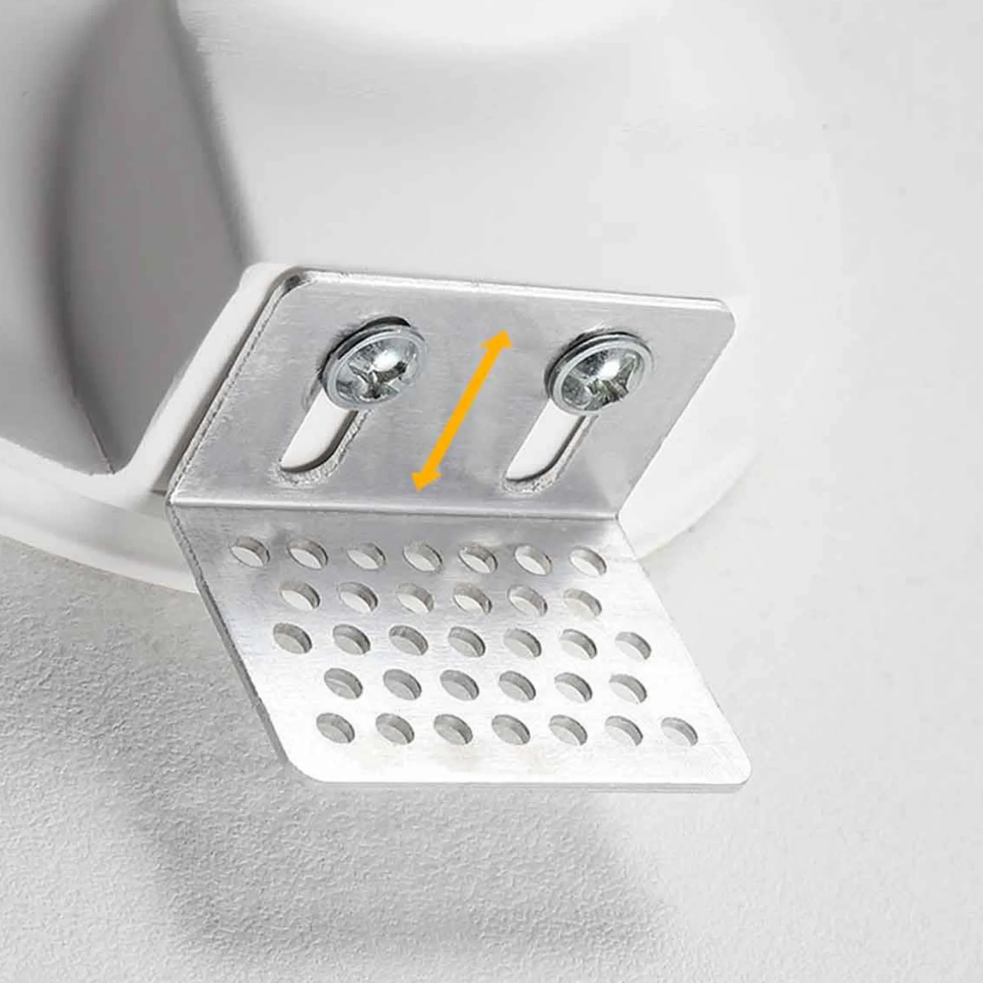 Aro downlight empotrable redondo de Escayola GU10 trimless