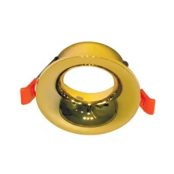 Aro downlight empotrable redondo - GU10 / MR16 - Corte Ø65mm