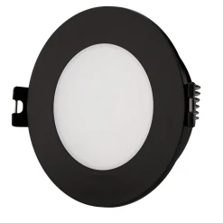 Aro downlight estanco circular para bombilla GU10 / MR16 - Difusor opal - Corte Ø 75-80 mm - IP54