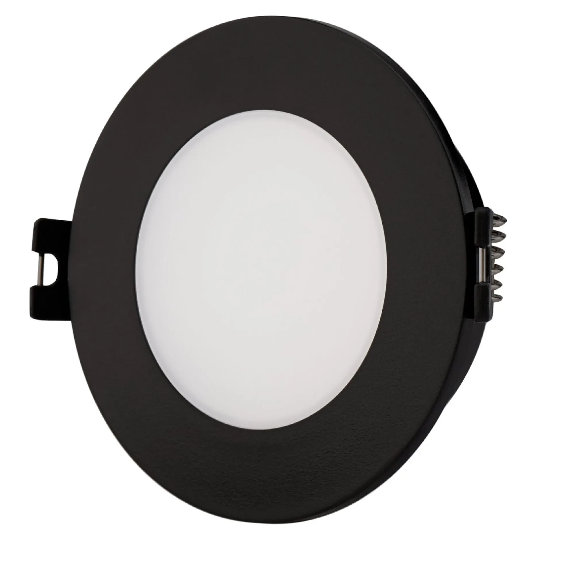 Aro downlight estanco circular para bombilla GU10 / MR16 - Difusor opal - Corte Ø 75-80 mm - IP54