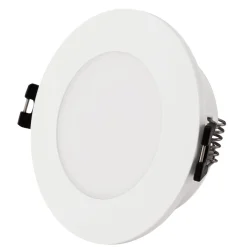 Aro downlight estanco circular para bombilla GU10 / MR16 - Difusor opal - Corte Ø 75-80 mm - IP54