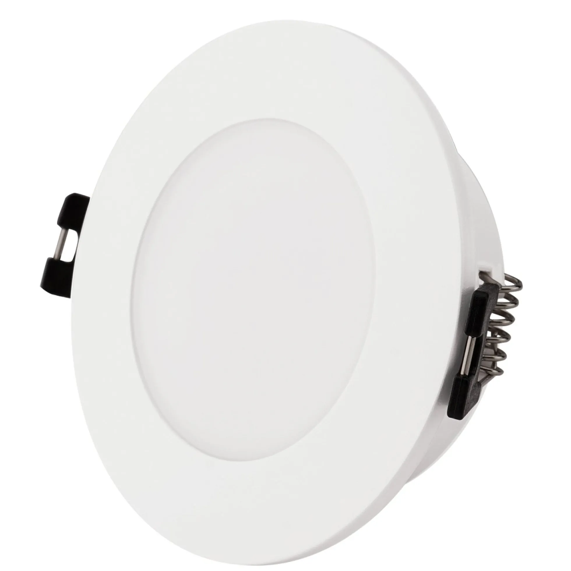 Aro downlight estanco circular para bombilla GU10 / MR16 - Difusor opal - Corte Ø 75-80 mm - IP54