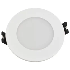 Aro downlight estanco circular para bombilla GU10 / MR16 - Difusor opal - Corte Ø 75-80 mm - IP54