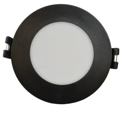 Aro downlight estanco circular para bombilla GU10 / MR16 - Difusor opal - Corte Ø 75-80 mm - IP54