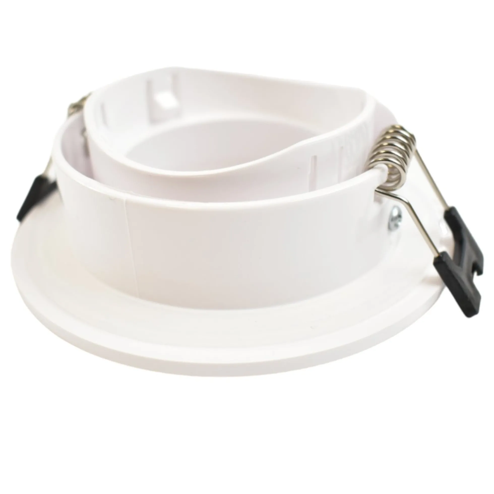 Aro downlight estanco circular para bombilla GU10 / MR16 - Difusor opal - Corte Ø 75-80 mm - IP54
