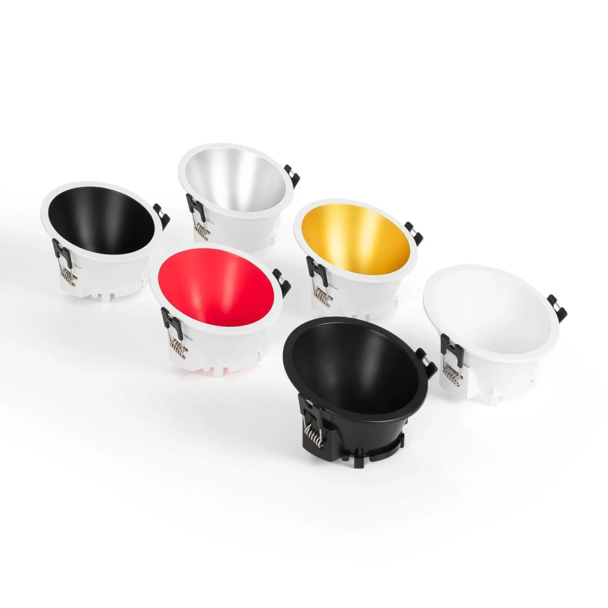 Aro downlight redondo asimétrico - Bajo UGR - Corte Ø85mm