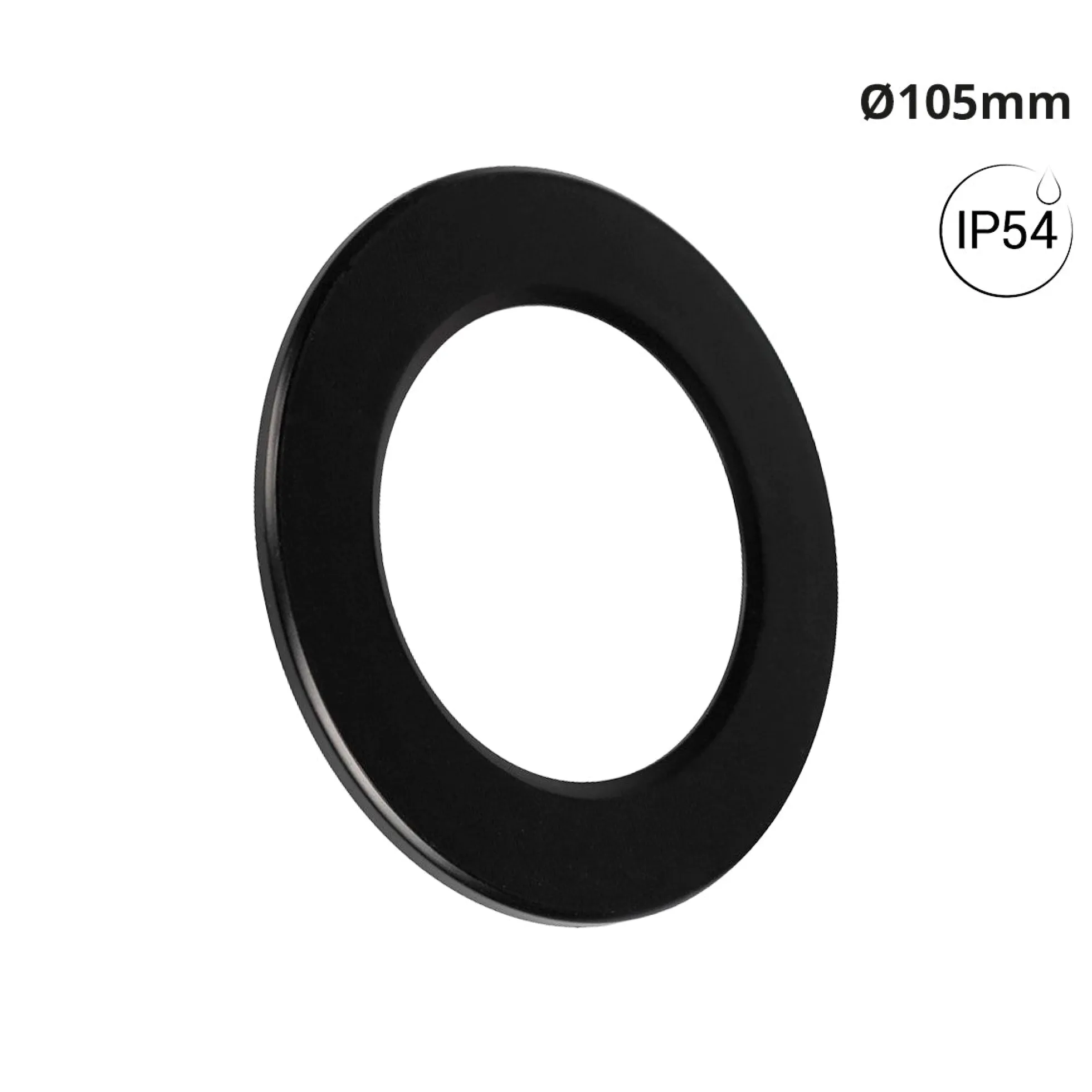 Aro empotrable para downlight BD35 - Negro - IP54
