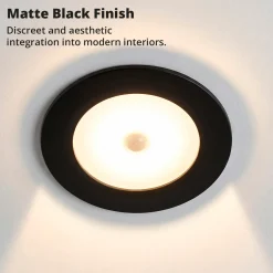 Aro empotrable para downlight BD35 - Negro - IP54