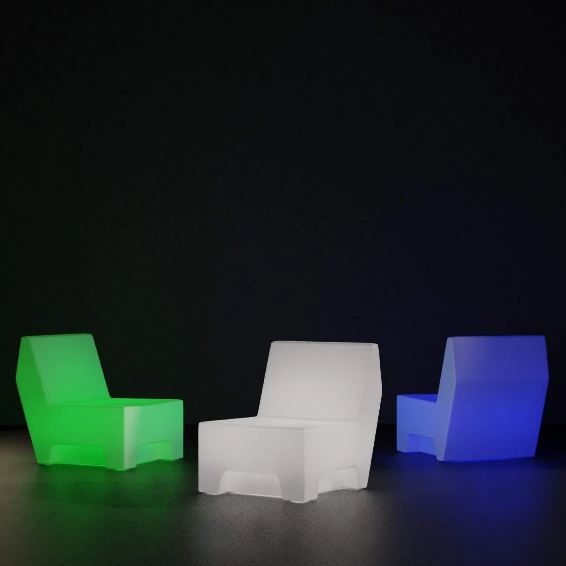 Asiento luminoso LED RGBW - XL - 16W - Recargable