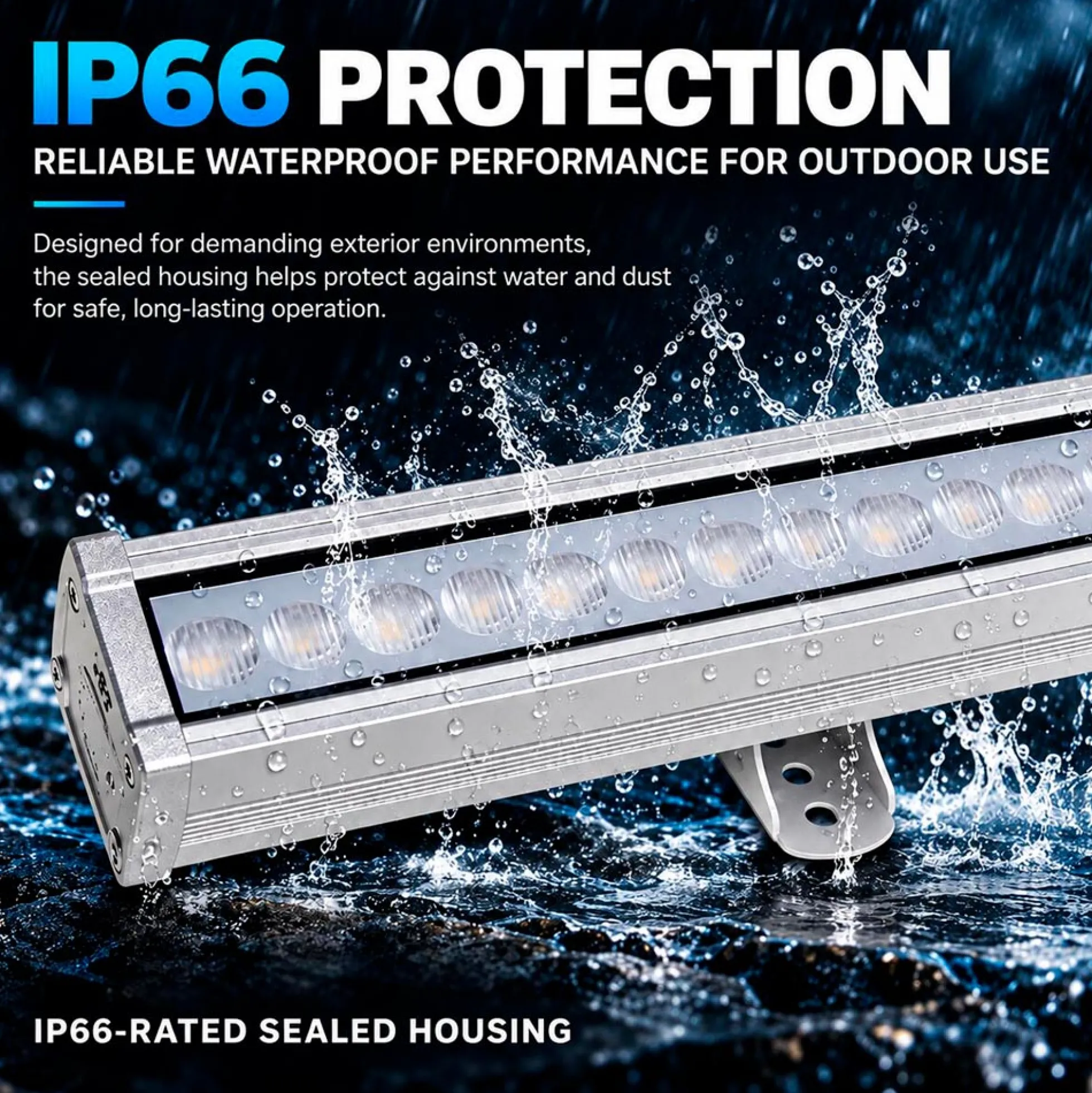 Bañador de pared LED RGB+CCT 48W control RF/WiFi | Mi Light