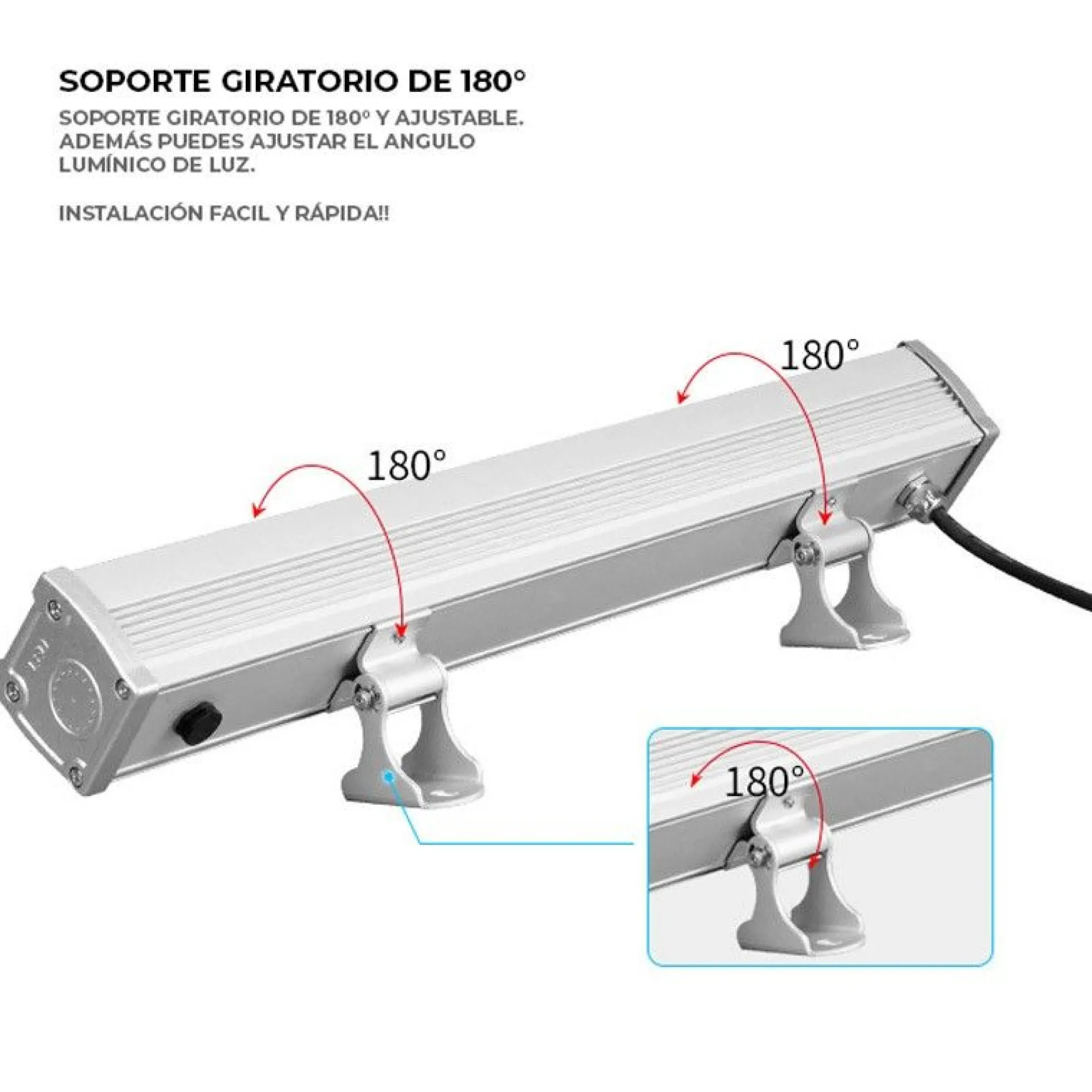 Bañador de pared LED RGB+CCT 24W control RF/WiFi | Mi Light - RL3-24