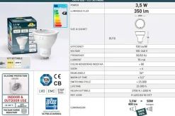 Baliza de suelo LED empotrable CCT FUMAGALLI CECI 90 GU10 3,5W