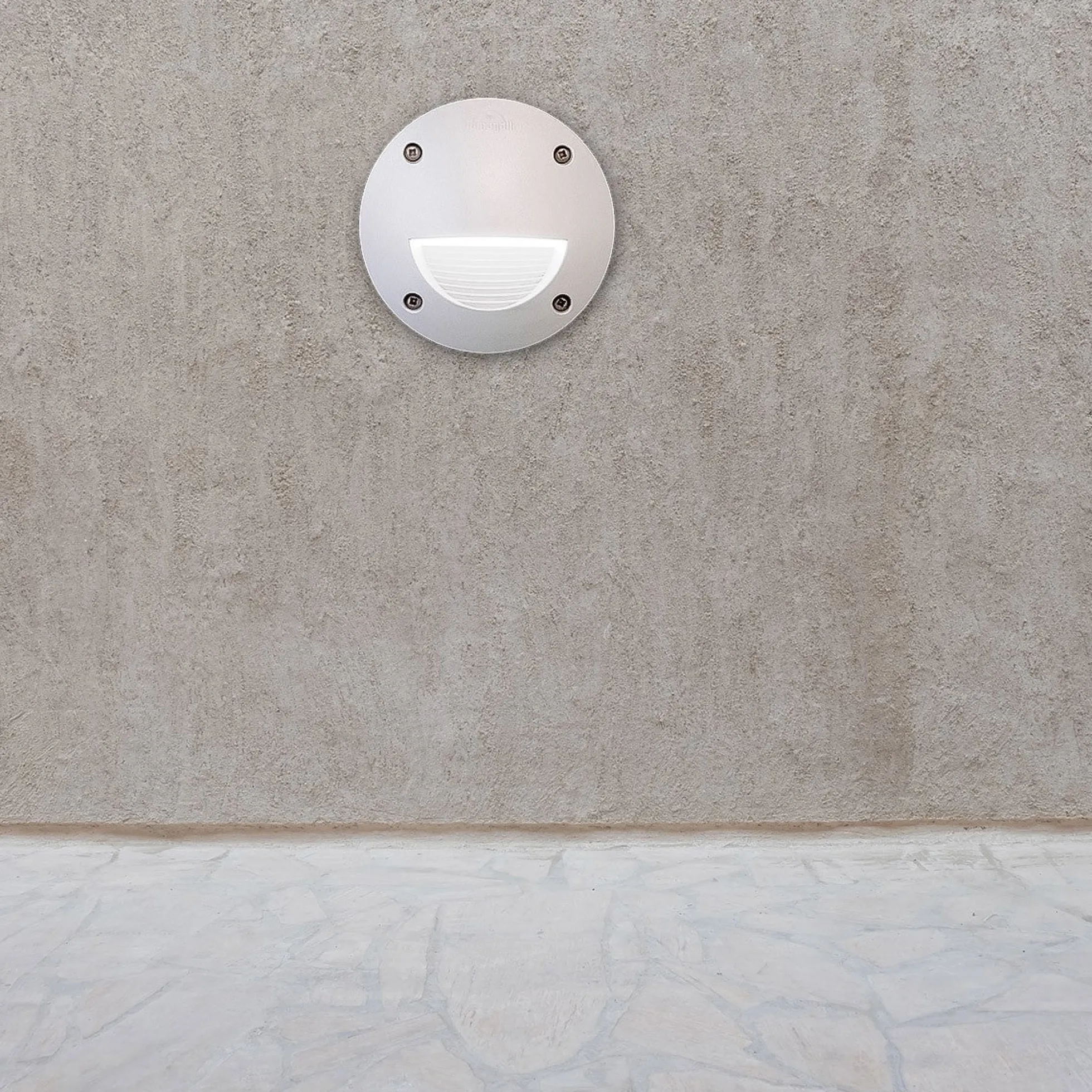 Baliza empotrable Blanca FUMAGALLI "LETI 100 ROUND-ST" GX53 - 3W - Luz neutra -IP66