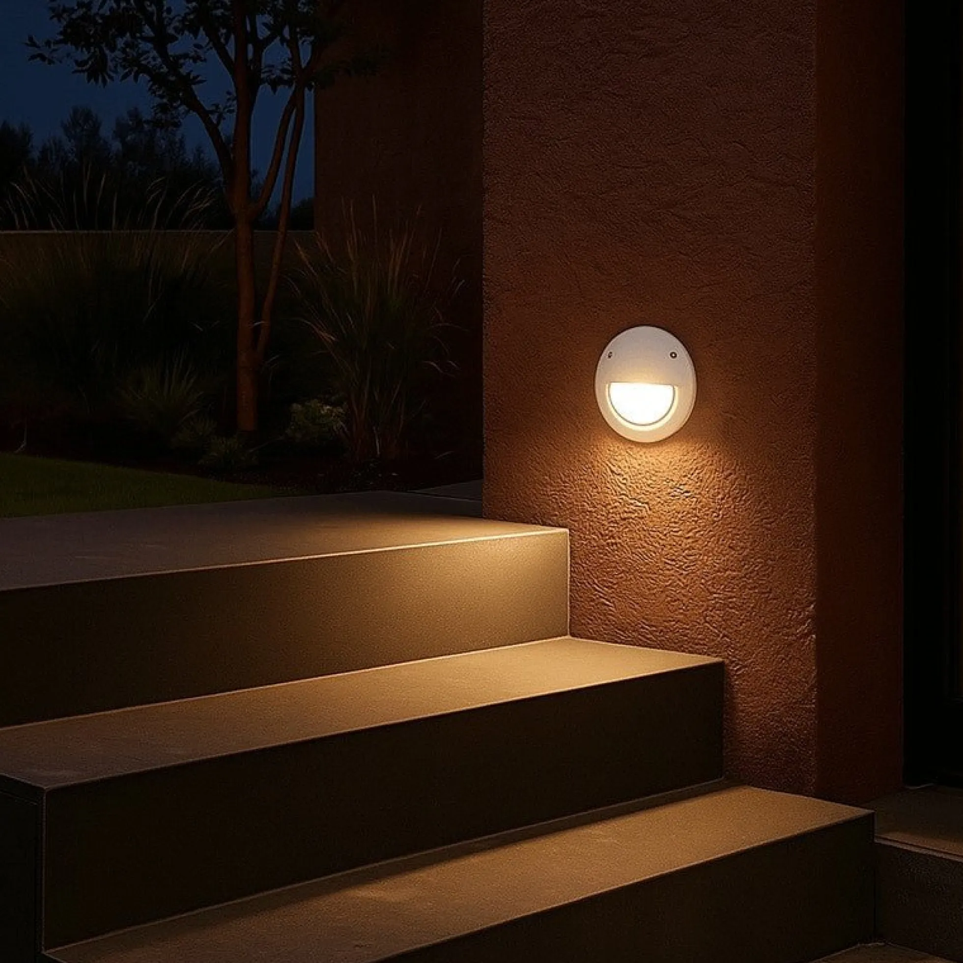 Baliza empotrable LED FUMAGALLI "LETI 100 ROUND-EL" - GX53 - 3W - IP66