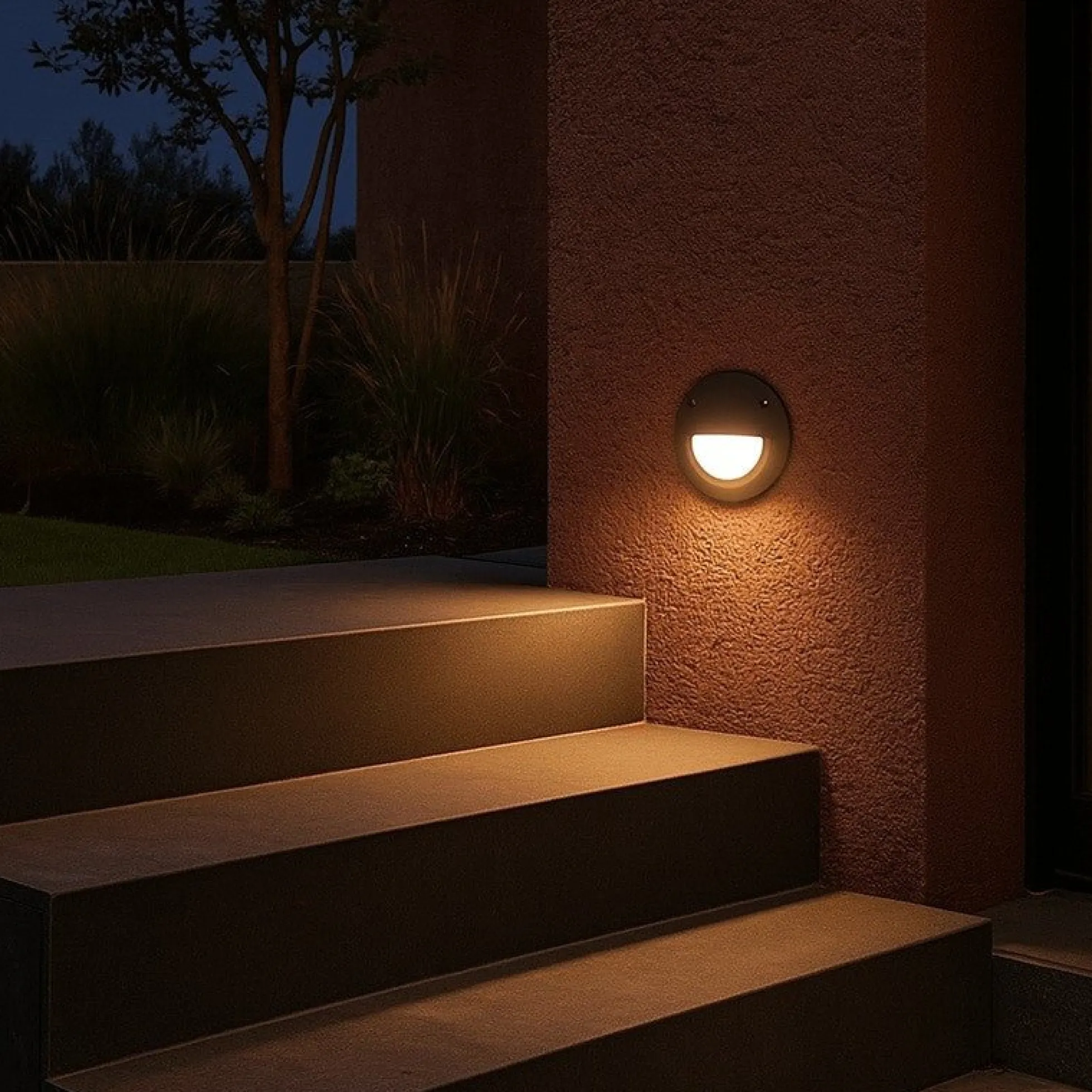 Baliza empotrable LED FUMAGALLI "LETI 100 ROUND-EL" - GX53 - 3W - IP66