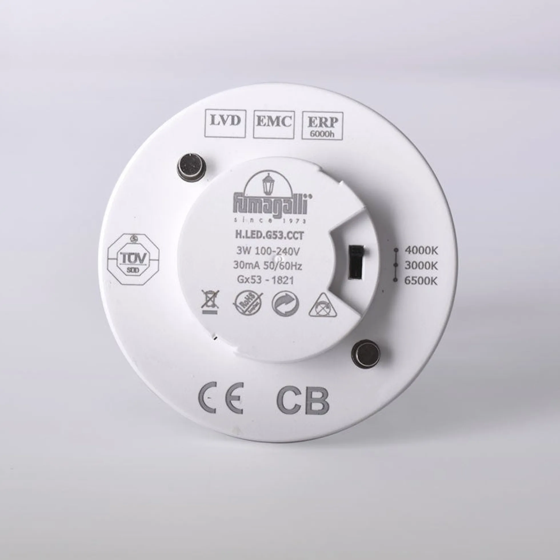 Baliza empotrable LED FUMAGALLI "LETI 100 ROUND" GX53 - 3W - IP66