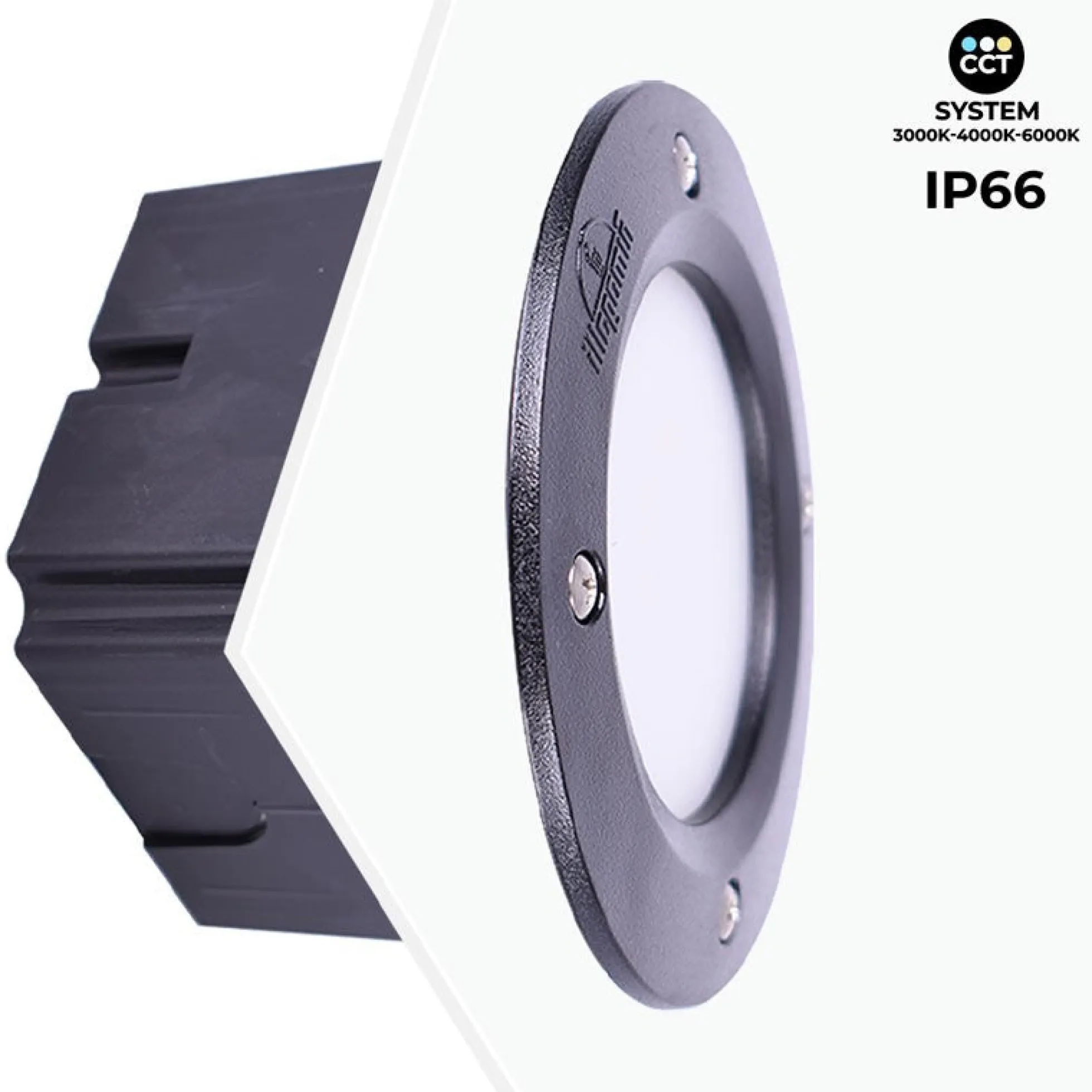 Baliza empotrable LED FUMAGALLI "LETI 100 ROUND" GX53 - 3W - IP66
