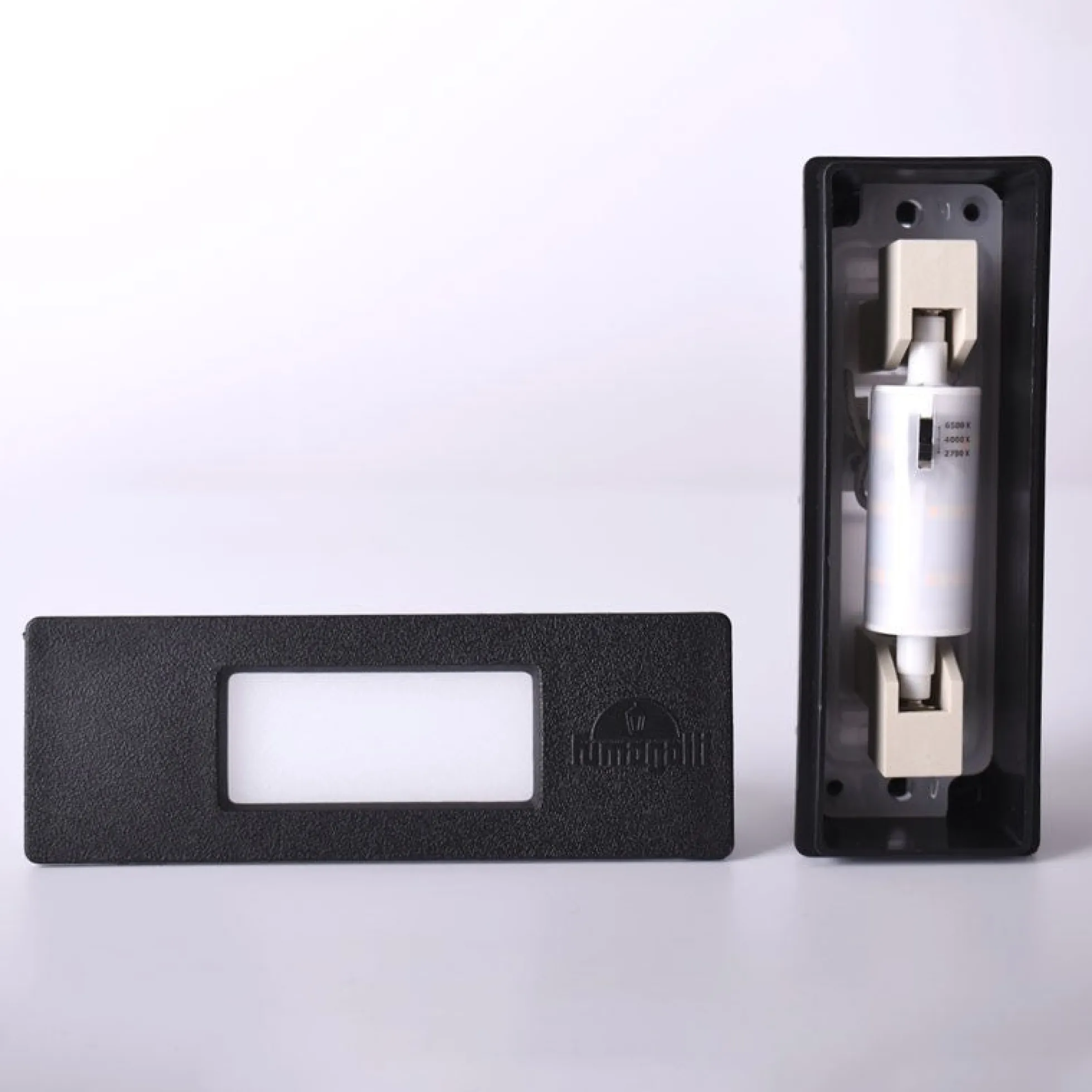 Baliza exterior LED empotrable pared Fumagalli "Nina 150" 3.5W - IP55 - R7S - CCT
