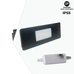 Baliza exterior LED empotrable pared Fumagalli
